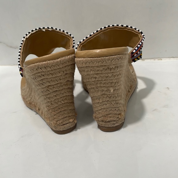 Boho Embroidered and Beaded Sandals / Wedges - Picture 8 of 11